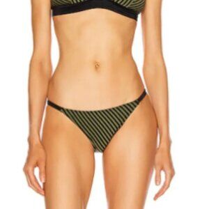 SOLID AND STRIPED Morgan Bottom Olive Micro Stripe